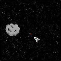 Example Asteroids screen